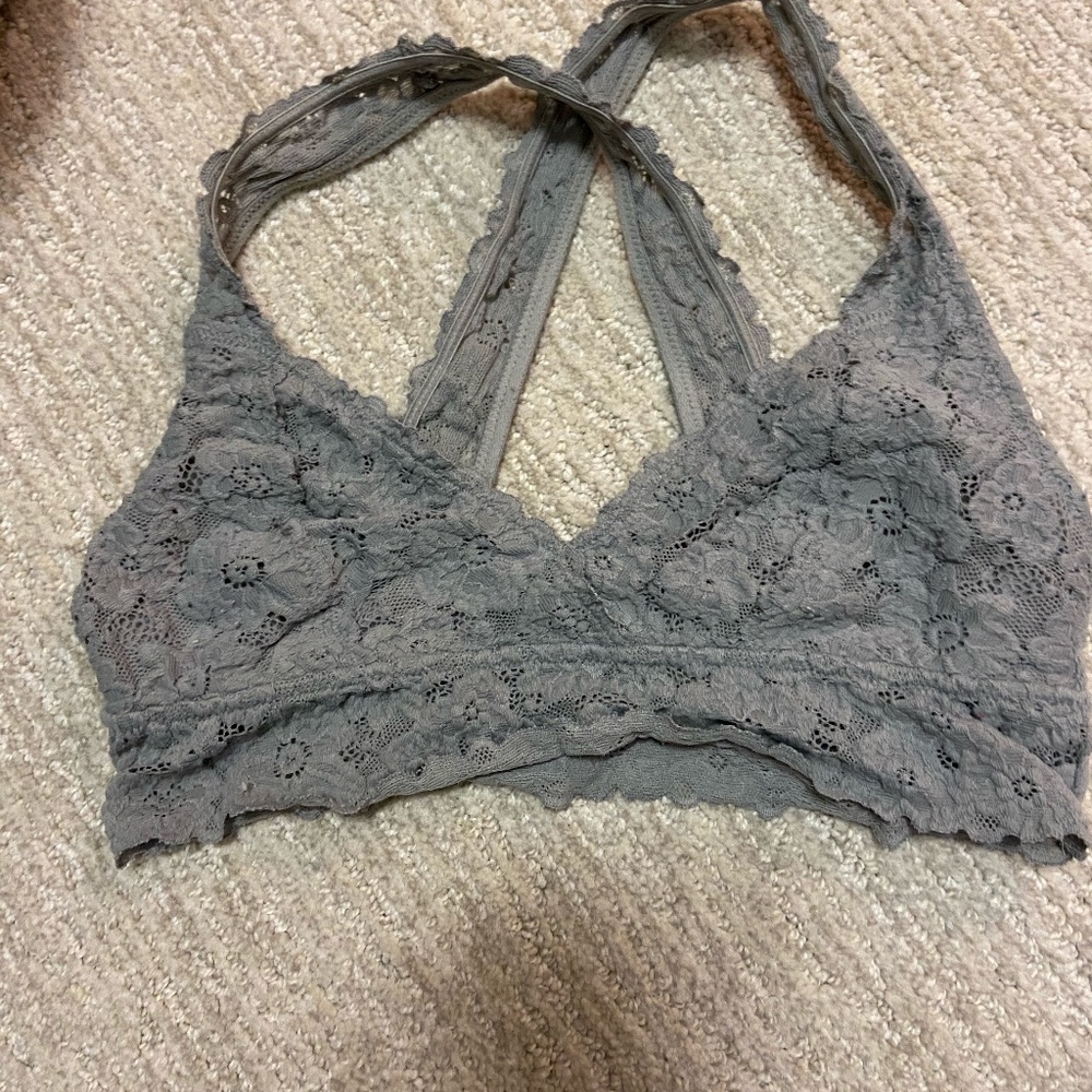 grey bralette